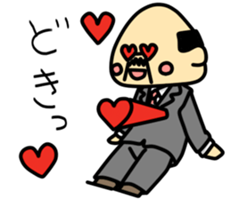 A cute middle-aged man's sticker. sticker #8413785