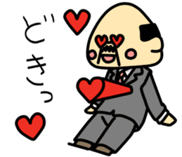 A cute middle-aged man's sticker. sticker #8413785