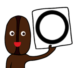 Coffee beans Boy sticker #8414156