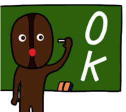 Coffee beans Boy sticker #8414158
