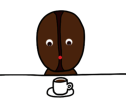 Coffee beans Boy sticker #8414161