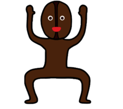 Coffee beans Boy sticker #8414168