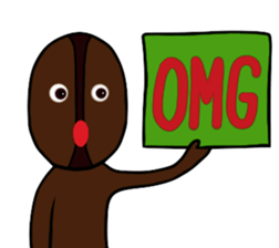 Coffee beans Boy sticker #8414179