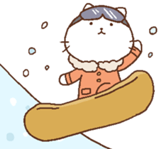 Cats with winter! sticker #8414473