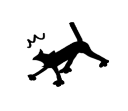 black catman sticker #8415143