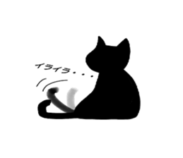 black catman sticker #8415157