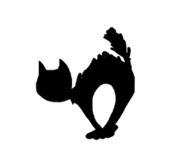 black catman sticker #8415164