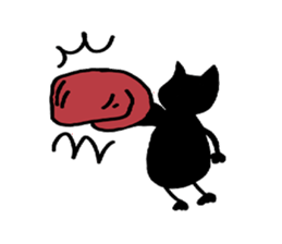 black catman sticker #8415165