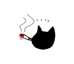 black catman sticker #8415171