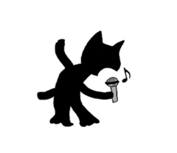 black catman sticker #8415177