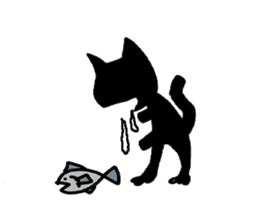 black catman sticker #8415178