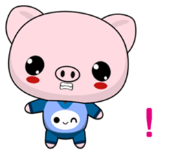 Pig Guagua  (Happy days) sticker #8415362