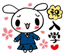 a timid rabbit3 sticker #8415836