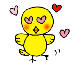 Carefree yellow bird sticker #8415957