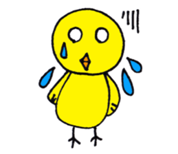 Carefree yellow bird sticker #8415975