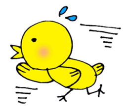 Carefree yellow bird sticker #8415989