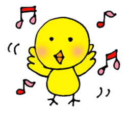 Carefree yellow bird sticker #8416003