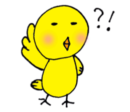 Carefree yellow bird sticker #8416013