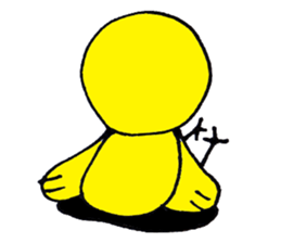 Carefree yellow bird sticker #8416016