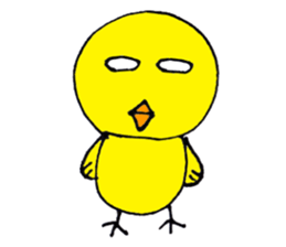 Carefree yellow bird sticker #8416017