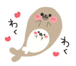 Sticker of the seal sticker #8416141