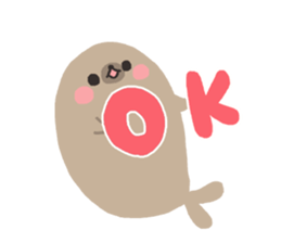 Sticker of the seal sticker #8416162