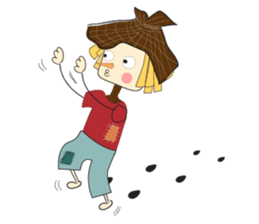 Scarecrow straw sticker #8416383