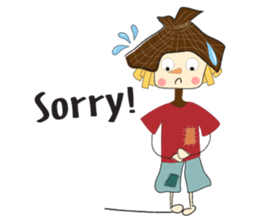 Scarecrow straw sticker #8416393