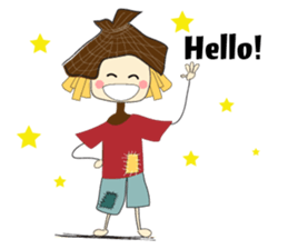 Scarecrow straw sticker #8416403