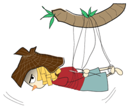 Scarecrow straw sticker #8416412