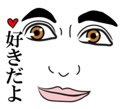 Men face Sticker2 sticker #8416428