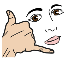 Men face Sticker2 sticker #8416431