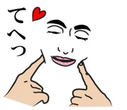 Men face Sticker2 sticker #8416432