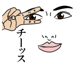 Men face Sticker2 sticker #8416433