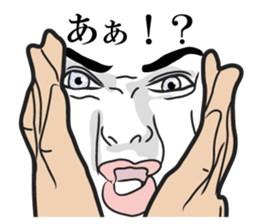 Men face Sticker2 sticker #8416446