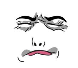 Men face Sticker2 sticker #8416450