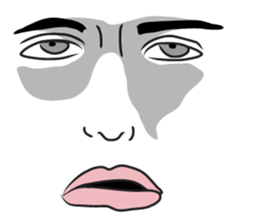 Men face Sticker2 sticker #8416453