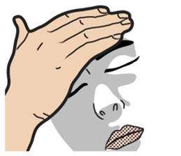 Men face Sticker2 sticker #8416458