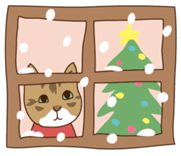 Winter cat sticker #8416469