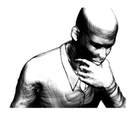 Pencil style Rough sketch Sticker 1.0 sticker #8416593