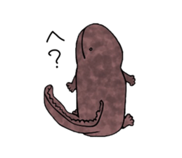 The laid-back giant salamander sticker #8417638