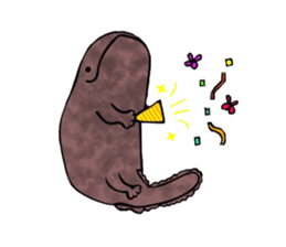 The laid-back giant salamander sticker #8417651