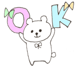 Ribbon Bear 2 sticker #8419295