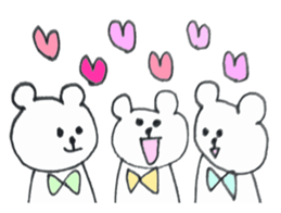 Ribbon Bear 2 sticker #8419296