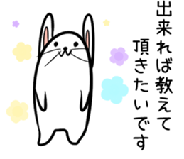 Hutoltutyoi rabbit keigo Version1 sticker #8419429