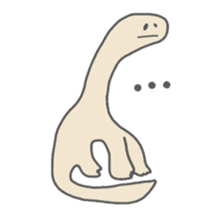 long neck dinosaur sticker #8419504