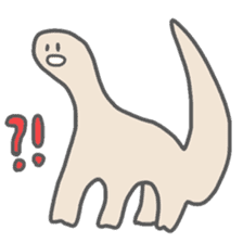 long neck dinosaur sticker #8419527
