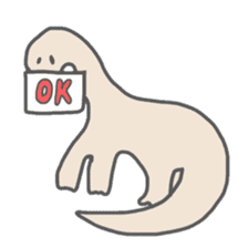 long neck dinosaur sticker #8419528