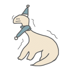 long neck dinosaur sticker #8419530