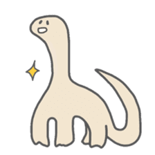 long neck dinosaur sticker #8419534